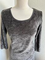 King Louie maat L zilver grijze velvet fluweel jurk 2544, Kleding | Dames, Maat 42/44 (L), Ophalen of Verzenden, Zo goed als nieuw