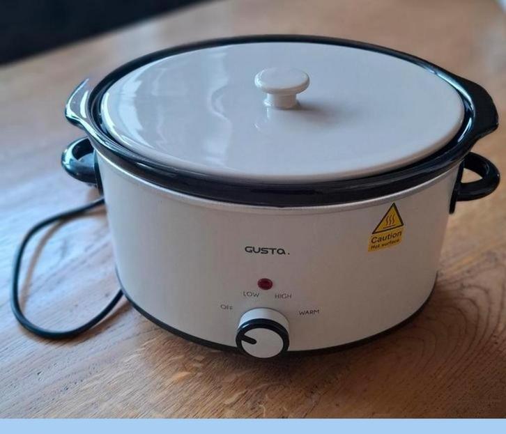 GEZOCHT . Deksel Gusta slowcooker  3.5 l. Ovaal ercru, Witgoed en Apparatuur, Slowcookers, Zo goed als nieuw, Ophalen of Verzenden