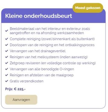 Jura Koffiemachine | Service & Onderhoud | Reiniging beschikbaar voor biedingen