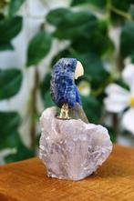 Prachtig gedetailleerd beeldje van een blauwe vogel, Ophalen of Verzenden, Gebruikt