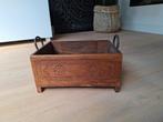 Houten bakje met handvatten, Minder dan 50 cm, Gebruikt, Minder dan 50 cm, Ophalen of Verzenden