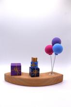 Jaarring steker Cadeautjes blauw, Kinderen en Baby's, Speelgoed | Houten speelgoed, Ophalen of Verzenden, Nieuw, Overige typen