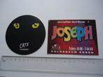 sticker oud MUSICAL Cats Joseph stella retro logo art pop, Verzamelen, Stickers, Verzenden, Zo goed als nieuw, Bedrijf of Vereniging