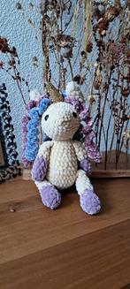 Handgemaakte knuffel; Eenhoorn,  draak, Hobby en Vrije tijd, Breien en Haken, Ophalen of Verzenden, Nieuw, Haken, Wol of Garen