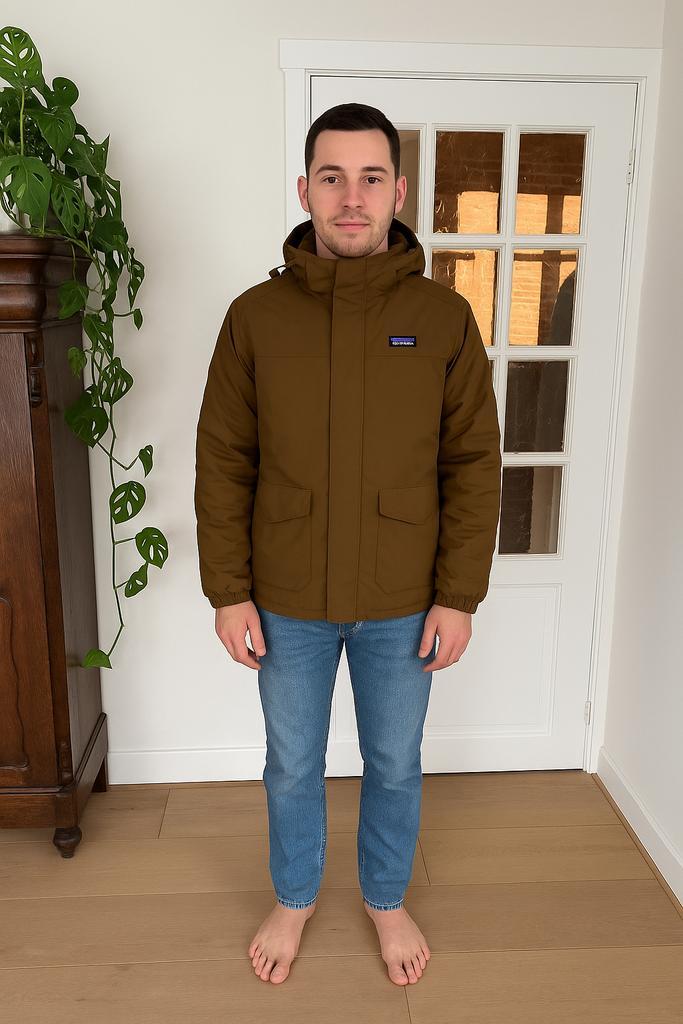 Patagonia Parka Winterjas Bruin Maat M, Kleding | Heren, Jassen | Winter, Gedragen, Maat 48/50 (M), Bruin, Ophalen of Verzenden