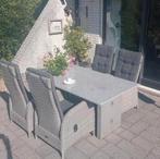 Tk. Tuinset met marmeren tafel en verstelbare stoelen, Tuin en Terras, Ophalen of Verzenden, Zo goed als nieuw