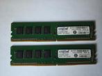 2x 4GB DDR4 2133 MHz Crucial meerdere sets beschikbaar, ., DDR4, 8 GB, Ophalen of Verzenden