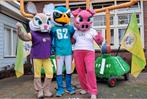 Mascotte konijn varken vogel vrijgezellenfeest boerenovertre, Ophalen