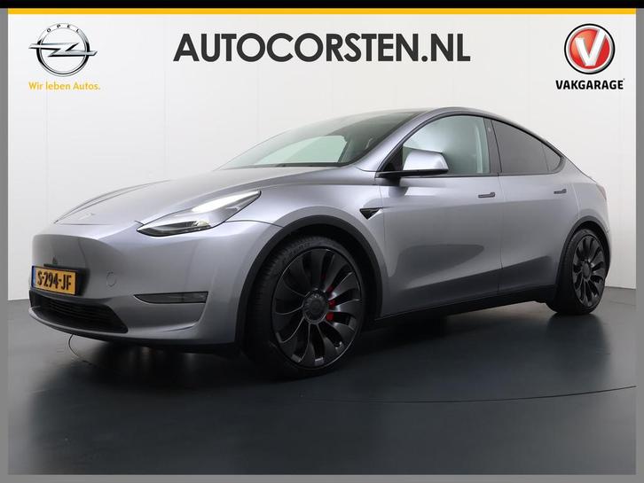 Tesla Model Y Performance 534pk 0-100 3,8 sec. Trekhaak AWD, Auto's, Tesla, Bedrijf, Te koop, Model Y, 4x4, ABS, Achteruitrijcamera