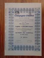Aandeel muziekindustrie Gent - Compagnie Chantal, Ophalen of Verzenden, 1920 tot 1950, Aandeel