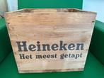 DEN HAAG: HOUTEN HEINEKEN KRAT + 12 klassieke bruine flesjes, Ophalen, Nieuw, Flesje(s), Heineken