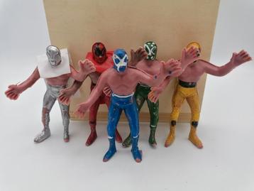 Originele vintage Mexicaanse worstelaars , Lucha Libre toys beschikbaar voor biedingen