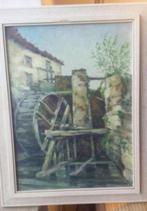 schilderij herm (herman) schroder waterrad watermolen, Antiek en Kunst, Ophalen