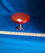 ronde tafel met houten blad en metalen poot poppenhuis 1:12, Poppenhuis, Nieuw, Ophalen of Verzenden, Info@minimumworld.com