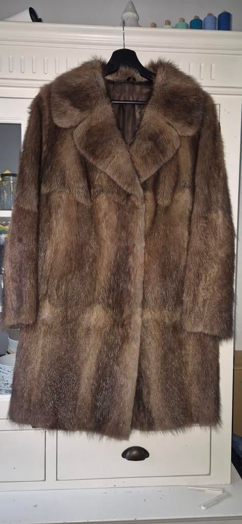 Nerts bontjas bruin, Maat 38/40 (M), Bruin, Ophalen of Verzenden, Onbekend