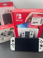 Nintendo Switch Oled + Zelda BOTW, Met 1 controller, Zo goed als nieuw, Ophalen, Switch OLED