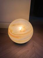 Bollamp vintage antiek  LA ROCHERE lamp gemarmerd glas, Ophalen of Verzenden, Zo goed als nieuw, Minder dan 50 cm