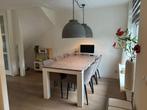 eetkamertafel eettafel 6 pers L190xB95xH78 white wash hout, Ophalen, Gebruikt, 50 tot 100 cm, Vijf personen of meer