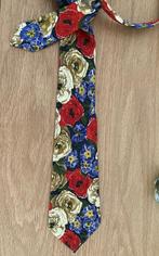Stropdas met bloemen HUGO BOSS 100% zijde, Ophalen of Verzenden, Zo goed als nieuw