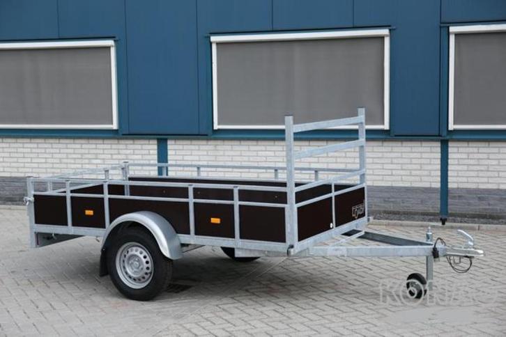 Degelijke Loady enkelas bakwagen 250x130 slechts â, Auto diversen, Aanhangers en Bagagewagens, Nieuw