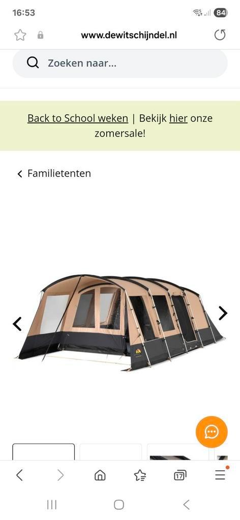 Tent, Caravans en Kamperen, Tenten, tot en met 6, Zo goed als nieuw, Ophalen