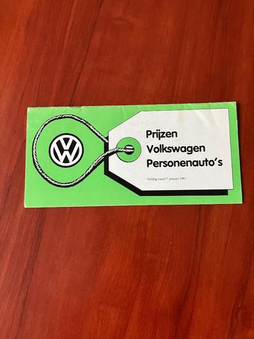 Volkswagen prijslijst beschikbaar voor biedingen