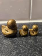 Set van 3 messing eendjes, Ophalen of Verzenden, Gebruikt