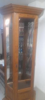 Vitrine kast eiken, Huis en Inrichting, Kasten | Vitrinekasten, Ophalen, 50 tot 100 cm, Zo goed als nieuw, 150 tot 200 cm