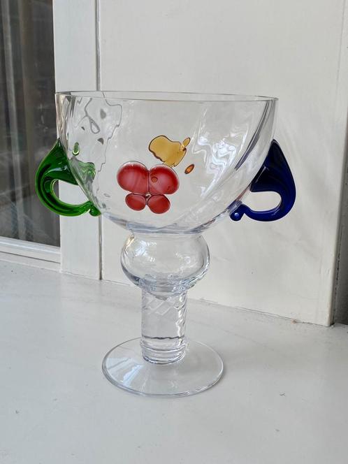 Borek Sipek - Gesigneerde Kunstglas Bokaal, Antiek en Kunst, Antiek | Glas en Kristal, Ophalen of Verzenden