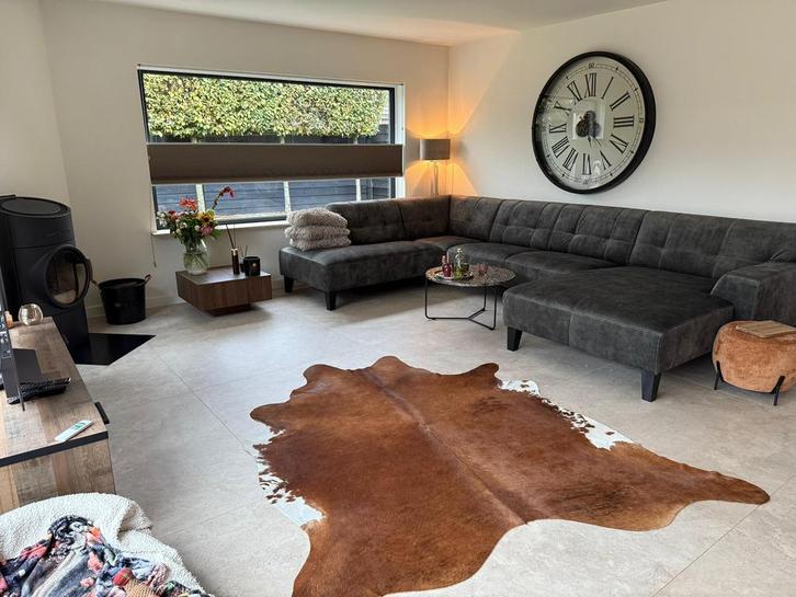 Bankstel met lounge extra diep. Totale breedte 365 cm, Huis en Inrichting, Banken | Bankstellen, Zo goed als nieuw, Hoekbank, Vierpersoons of meer
