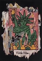 Eerbetoon aan Keith Haring van Lasveguix. Uniek werk, Ophalen of Verzenden