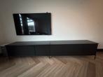 Woood Tv Meubel New Gravure (300cm) - Zwart, Huis en Inrichting, Kasten | Televisiemeubels, Ophalen, Gebruikt, 150 tot 200 cm