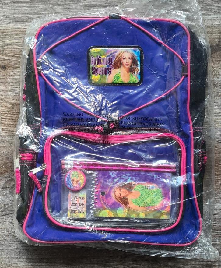 Vintage Britney Spears Rugtas - Nieuw!, Sieraden, Tassen en Uiterlijk, Tassen | Rugtassen, Nieuw, 25 tot 40 cm, 30 tot 45 cm, Ophalen of Verzenden