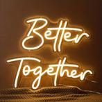 NEON licht LETTERS Better Together XL huren bruiloft huwelij, Zo goed als nieuw, Ophalen, Geboorte of Huwelijk