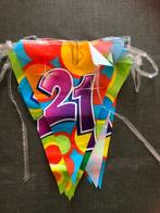 Feest Slinger 21 jaar A'delft (€1,50) Vlaggetjes, Ophalen of Verzenden, Zo goed als nieuw, Versiering, Verjaardag