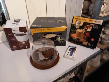 Boska curler, Fondue, pizza set en kaasmesjes. beschikbaar voor biedingen