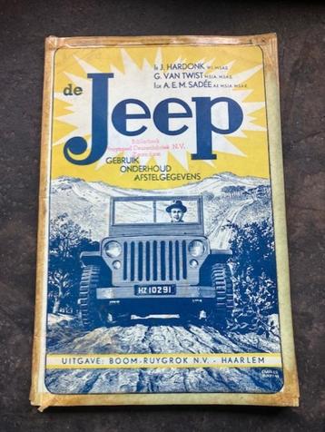 Boek Jeep onderhoud gebruik afstelgegevens 1949 beschikbaar voor biedingen