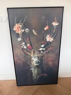 Hert schilderij, Ophalen, Zo goed als nieuw, Schilderij, 75 cm of meer