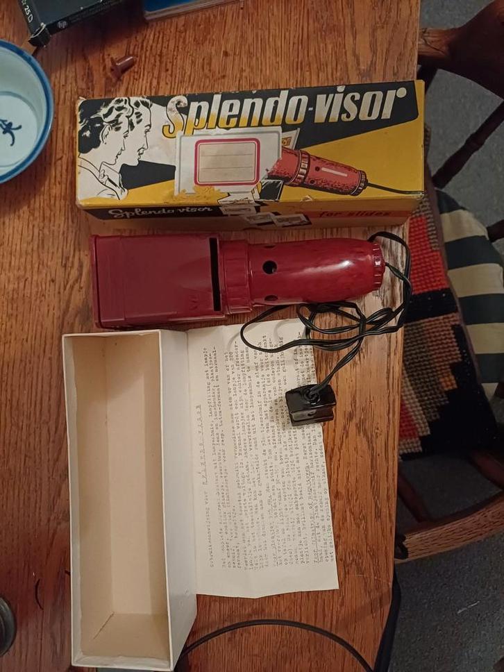 Vintage Diaprojector - Splendo-Visor, Audio, Tv en Foto, Diaprojectors, Gebruikt, Ophalen