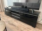 Ikea Besta tv meubel piano zwart, 150 tot 200 cm, Ophalen of Verzenden, Zo goed als nieuw, Minder dan 100 cm