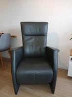 Lederen Relaxfauteuil Prominent met Elektrische Bediening, Huis en Inrichting, Fauteuils, Ophalen, Gebruikt, 75 tot 100 cm, Modern