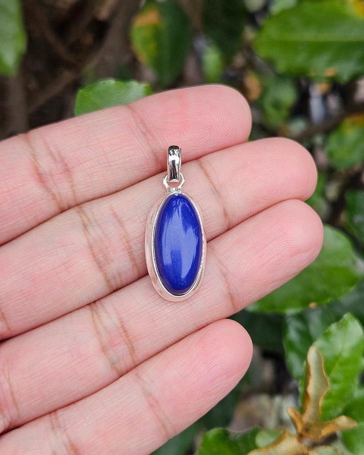 Lapis Lazuli Hanger Wisdom - Echt Zilver, Sieraden, Tassen en Uiterlijk, Kettinghangers, Nieuw, Zilver, Blauw, Met edelsteen, Verzenden
