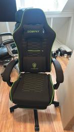 Dowinx gaming chair green/black met massage, Ophalen, Gaming bureaustoel, Zwart, Nieuw