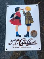 Chocolade emaille bordje, Huis en Inrichting, Woonaccessoires | Tekstborden en Spreuken, Ophalen of Verzenden, Zo goed als nieuw