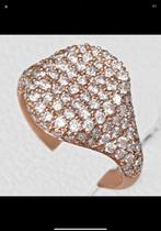 Rosé gouden diamanten ring, Nieuw, Ophalen of Verzenden
