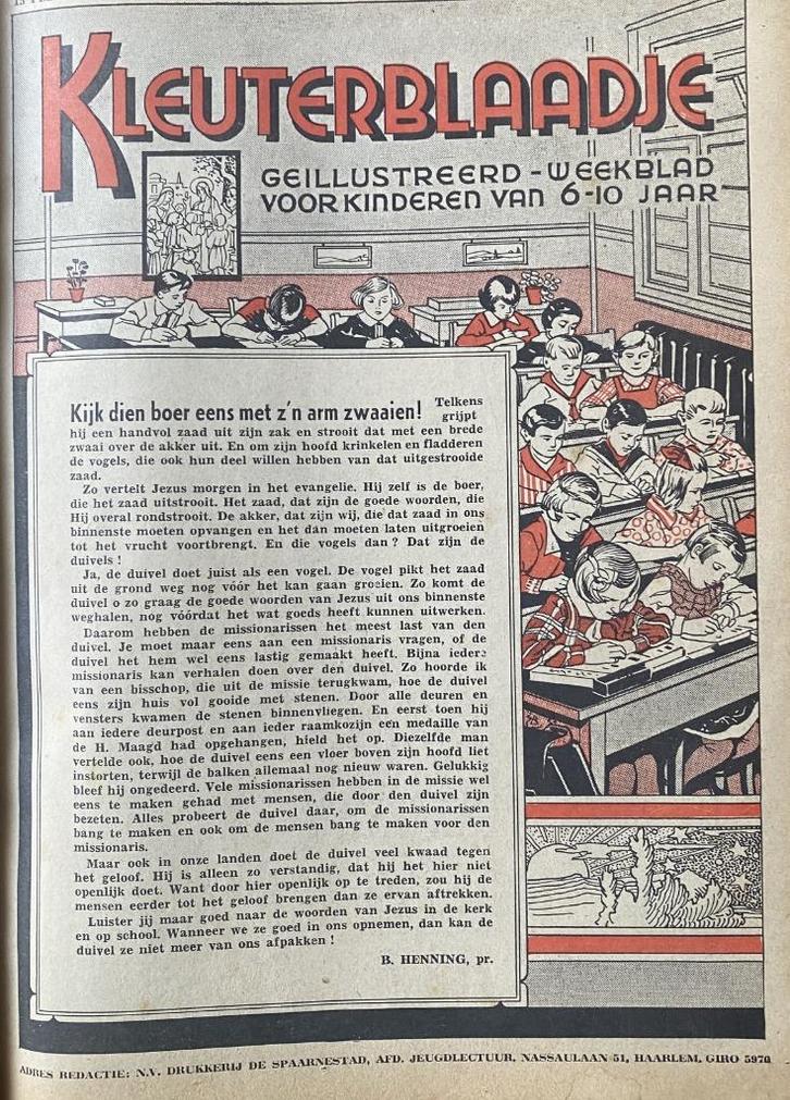 Kleuterblaadje 1941 (ingebonden jaargang), Boeken, Kinderboeken | Jeugd | onder 10 jaar, Gelezen, Fictie algemeen, Ophalen of Verzenden