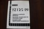 YAMAHA YZ 125 N 1984 owner's service manual YZ125, Motoren, Handleidingen en Instructieboekjes, Yamaha