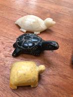 3 stenen schildpadden chinees natuursteen, Ophalen, Zo goed als nieuw, Dier