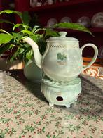 D.E. Pickwick thee pot met theelicht groen, Antiek en Kunst, Ophalen of Verzenden
