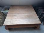 Salontafel - Olmenhout - 1x1m - Zeer Goede Staat, Huis en Inrichting, Ophalen, 50 tot 100 cm, Vierkant, 50 tot 100 cm